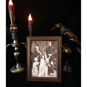 THE MUNSTERS Family Portrait BW Framed Halloween Decor 8x10 with frame